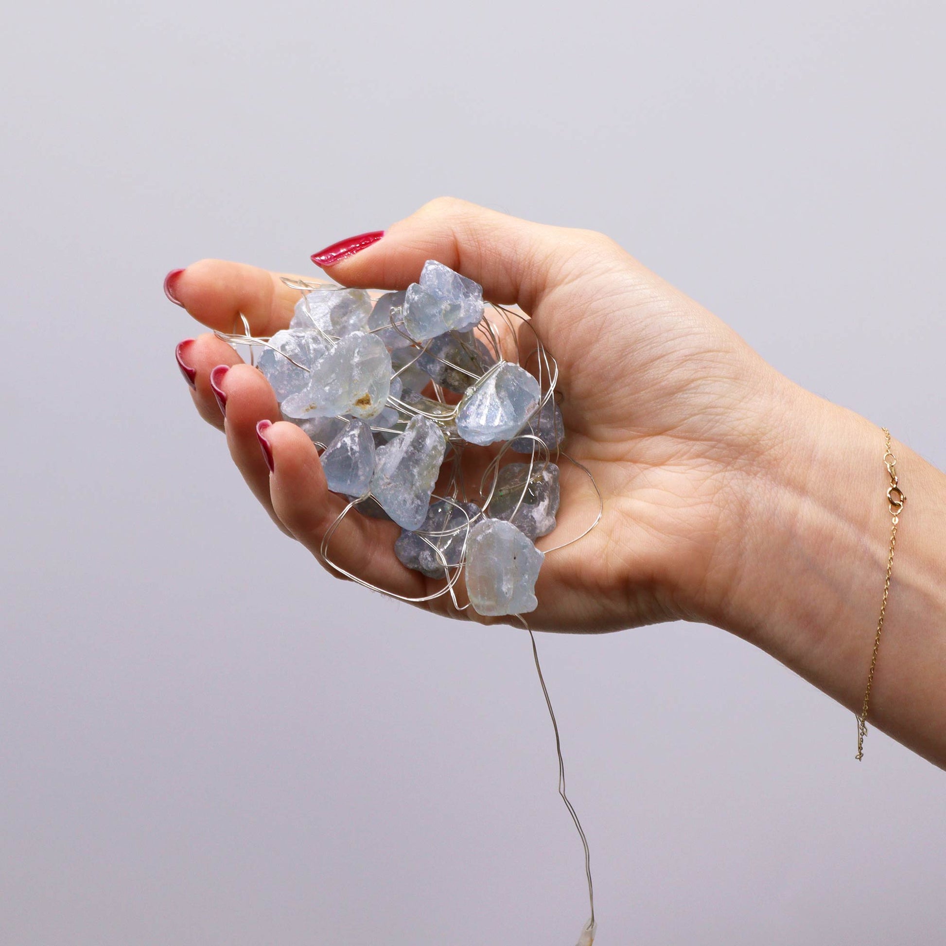 Crystal Glow LED String Lights – Celestite - Crystal Nest