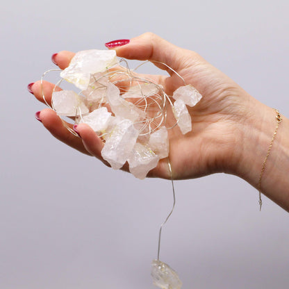Crystal Glow LED String Lights – Rock Quartz - Crystal Nest