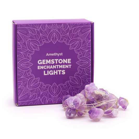 Crystal Glow LED String Lights – Amethyst