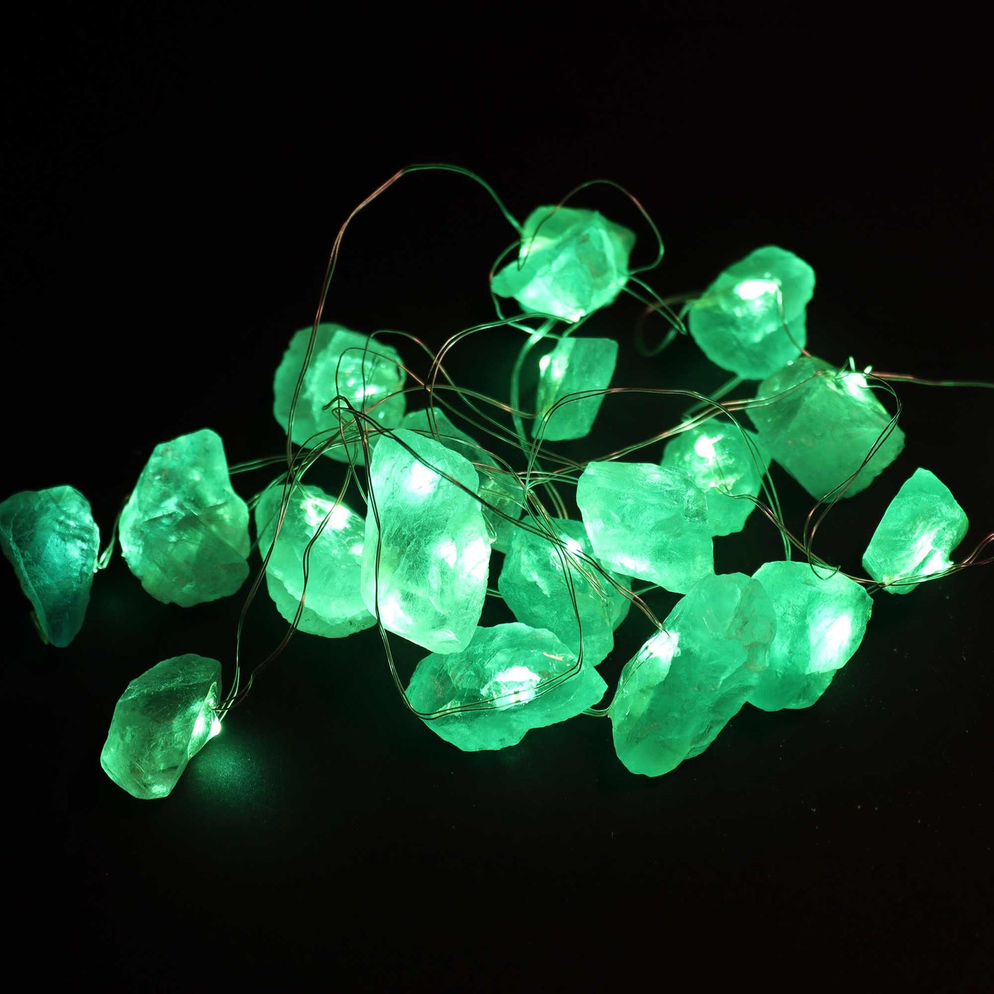 Crystal Glow LED String Lights – Jade