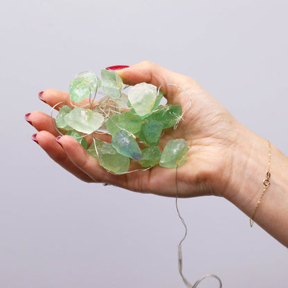 Crystal Glow LED String Lights – Jade - Crystal Nest