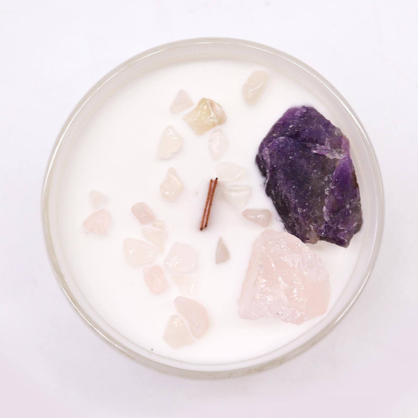 Third Eye Chakra Crystal Soy Candle - Awaken Your Inner Wisdom