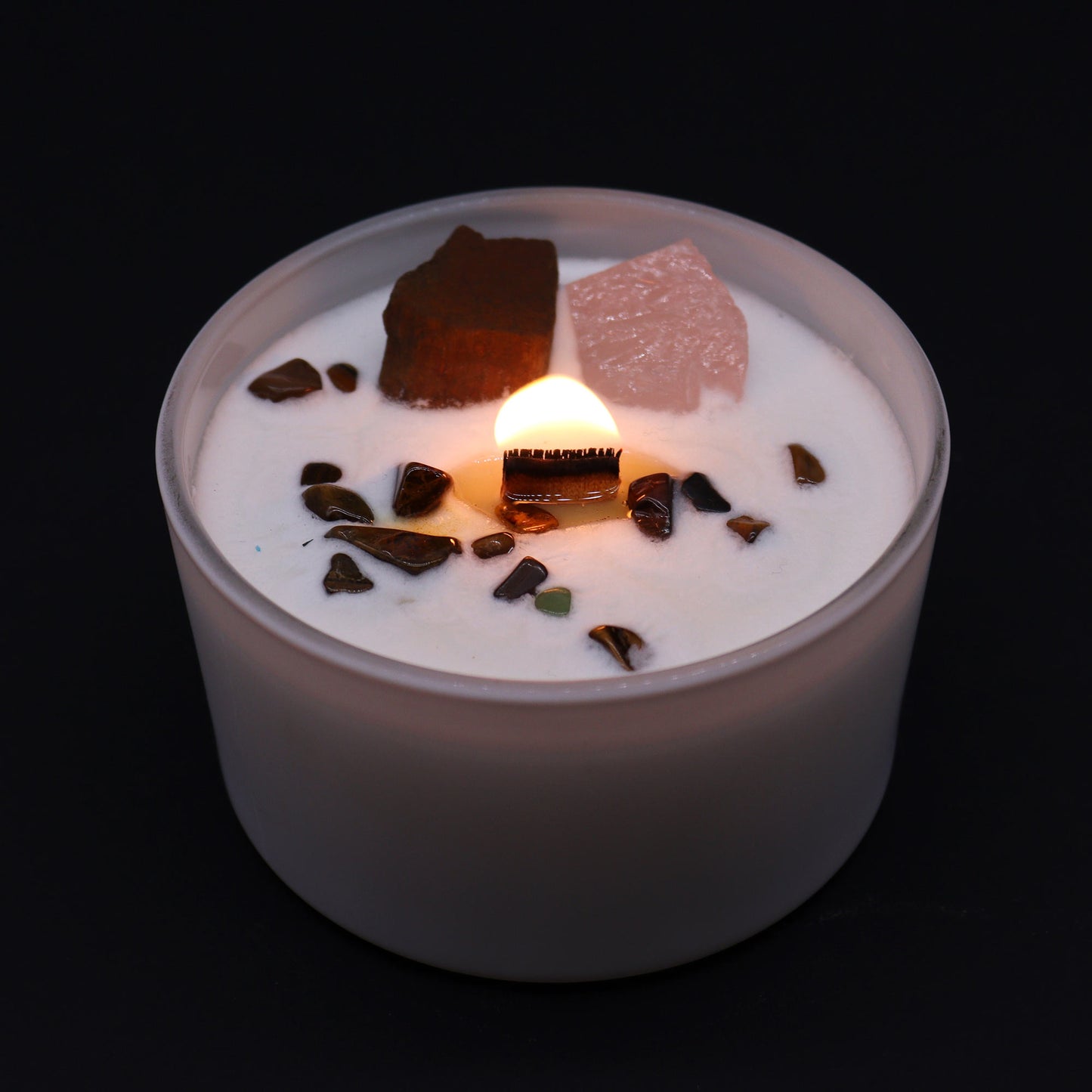 Sacral Chakra Crystal Soy Candle - Creative Passion