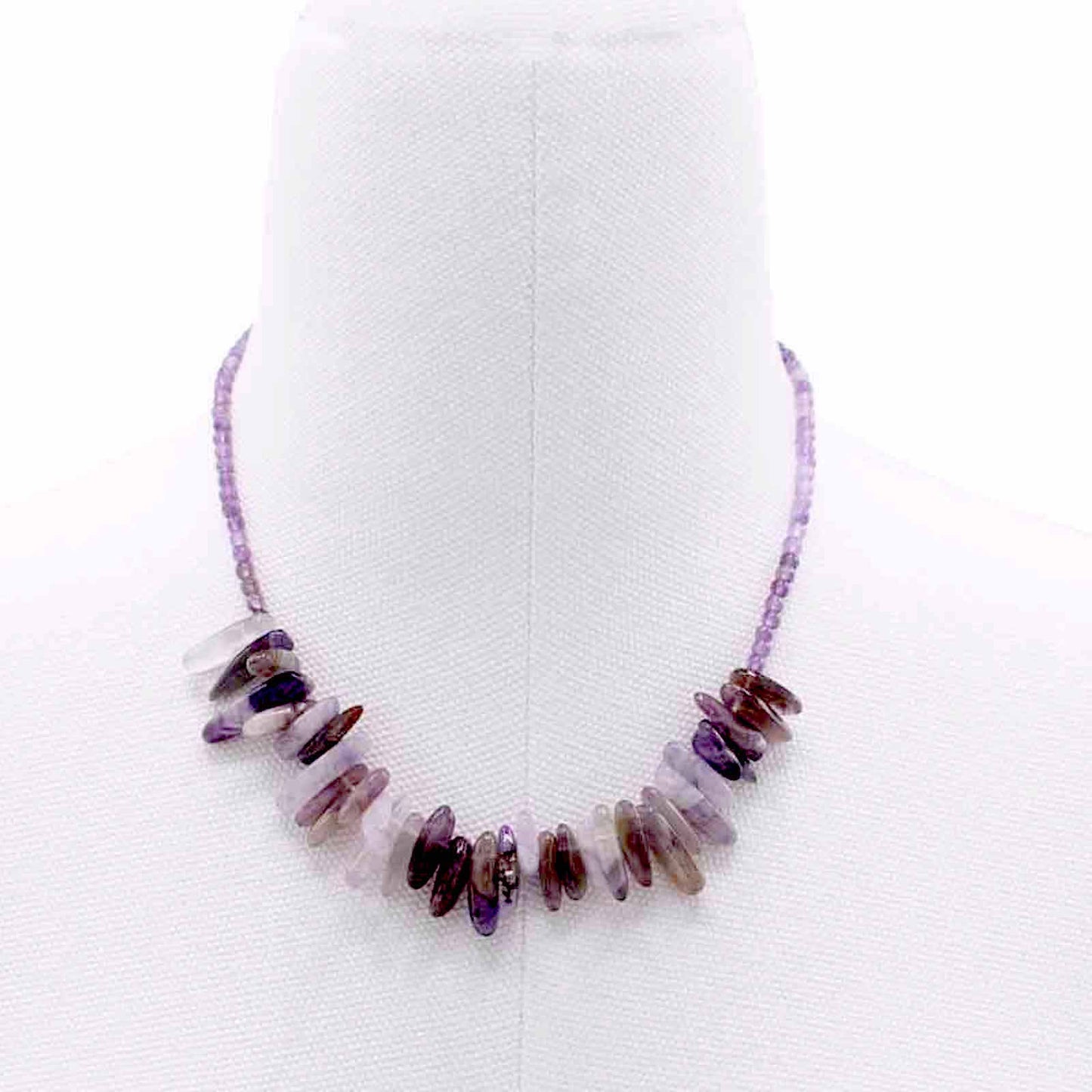 Amethyst Crystal Longstone Necklace - Crystal Nest