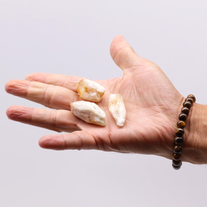 Raw Citrine Rough Crystal Points | 100g Bags