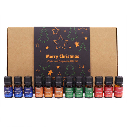 12 x Holy Christmas Fragrance Oil Set - Crystal Nest