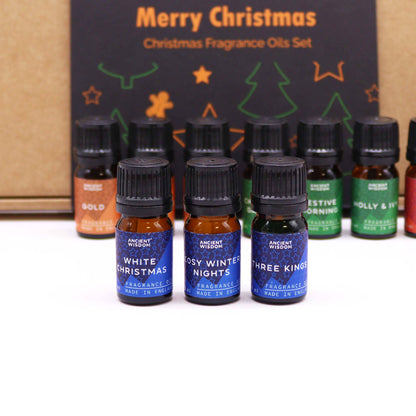 12 x Holy Christmas Fragrance Oil Set - Crystal Nest