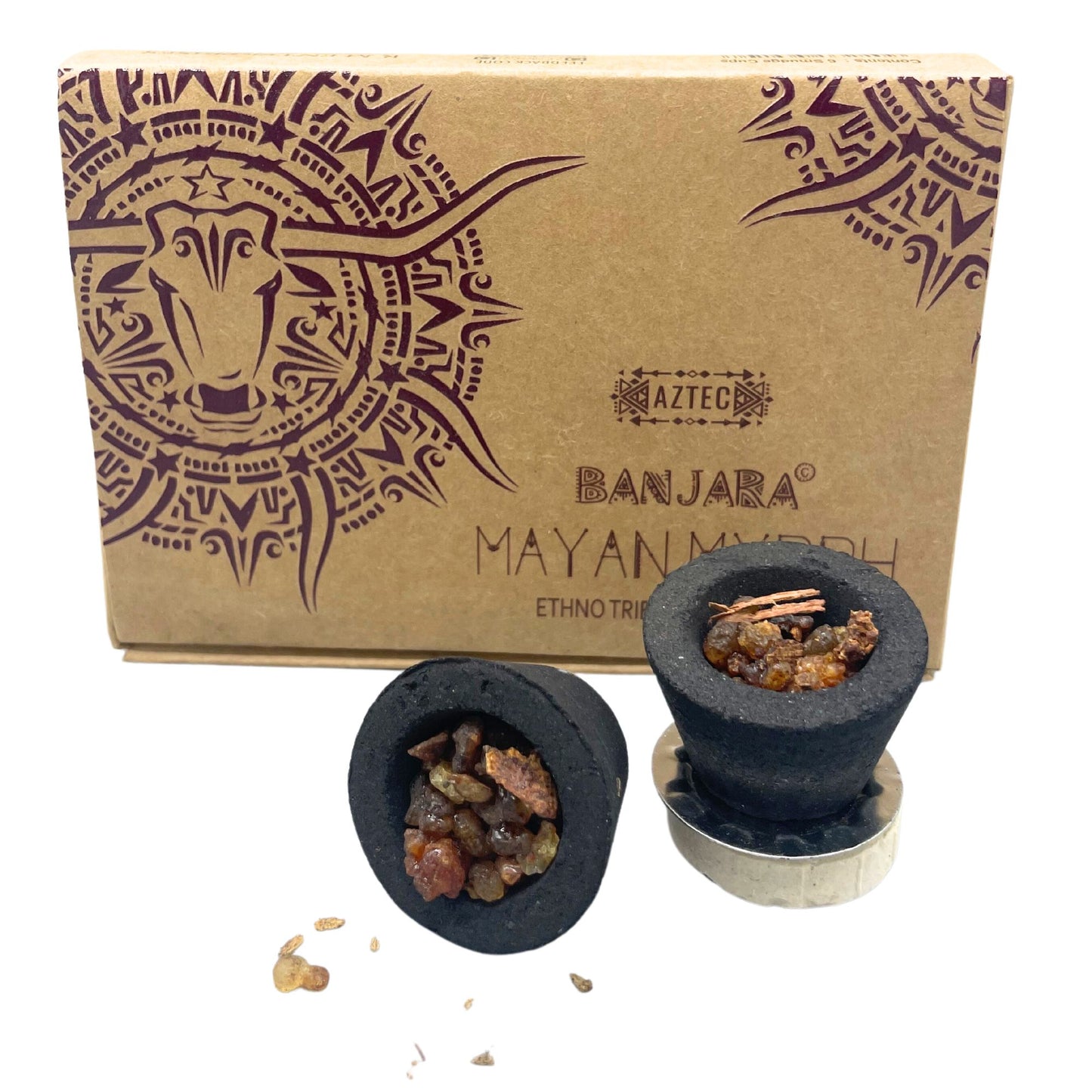 Banjara Smudge Cups - Mayan Myrrh - Crystal Nest