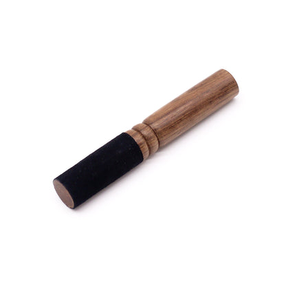 Singing Bowl Tube Mallet with Black Suede Wrap | Medium - Crystal Nest