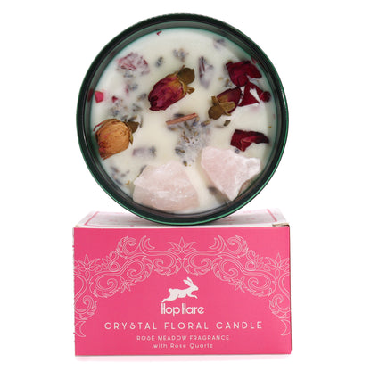 The Lovers - Hop Hare Crystal Magic Flower Candle - Crystal Nest