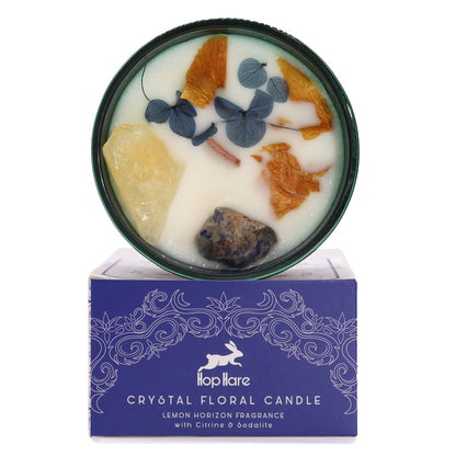 The Sun - Hop Hare Crystal Magic Flower Candle - Crystal Nest