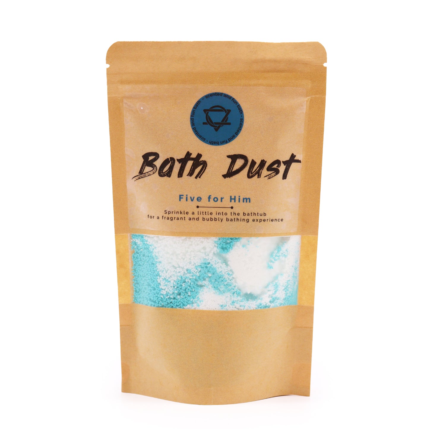 Five for Him Bath Dust | Masculine Fizzy Bath Powder for Relaxation & Stress Relief