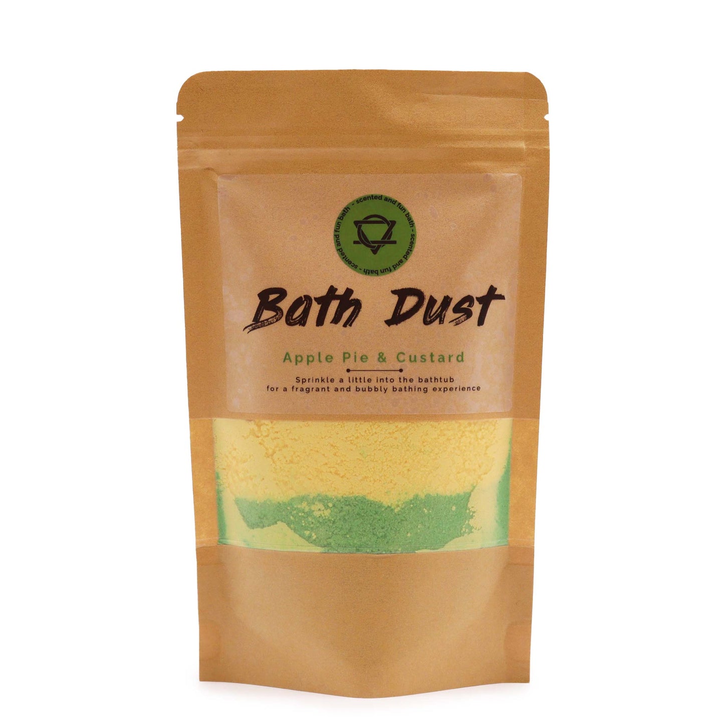 Apple Pie & Custard Bath Dust | Sweet Fizzy Bath Powder for Comfort & Relaxation