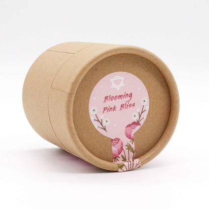 Blooming Pink Bliss Aromatherapy Gift Set | Frankincense & Rose Bath Bomb, Himalayan Salt & Marigold Petals - Crystal Nest