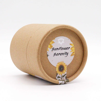 Sunflower Serenity Aromatherapy Gift Set | Chamomile & Grapefruit Bath Bomb, Himalayan Salt & Sunflower Petals - Crystal Nest