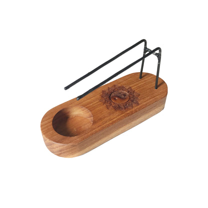 Small Palo Santo Heater - Yin & Yang Design - Crystal Nest