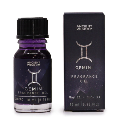 Zodiac Fragrance Oil 10ml – Gemini | Oriental Tiger’s Eye - Crystal Nest
