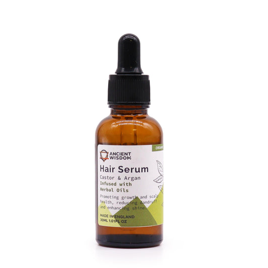Ultimate Hair Health & Growth: Organic Hair Serum with Castor & Argan Oils + Herbal Oils | 30ml