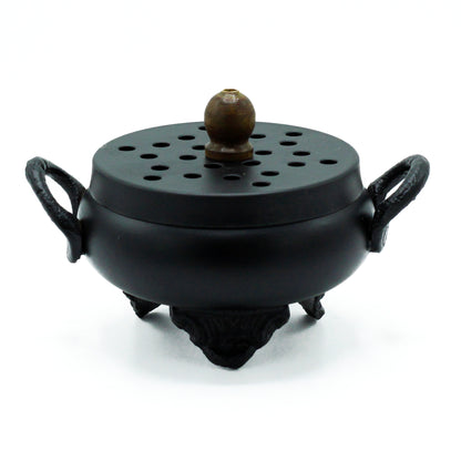 Black Iron Cauldron Burner – Ritual Essential - Crystal Nest