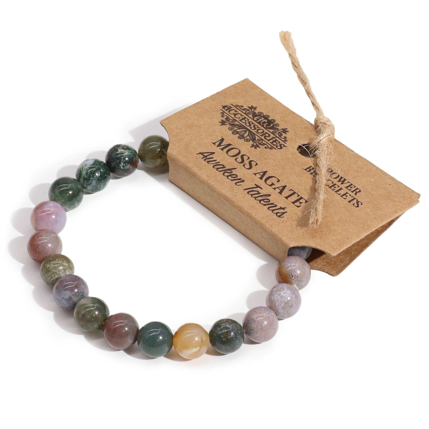 Moss Agate Power Beat Bracelet - Awaken Talents