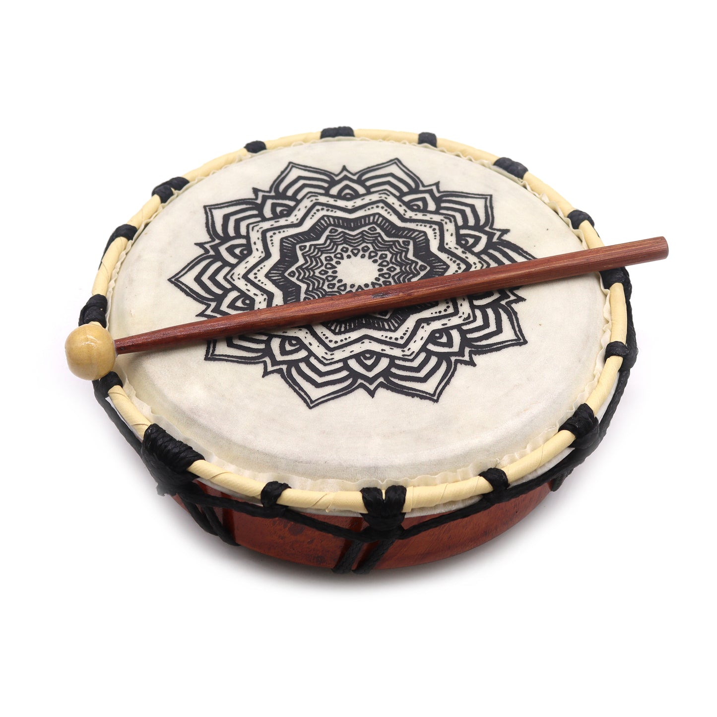 Mandala Shamanic Drum with Stick | Small