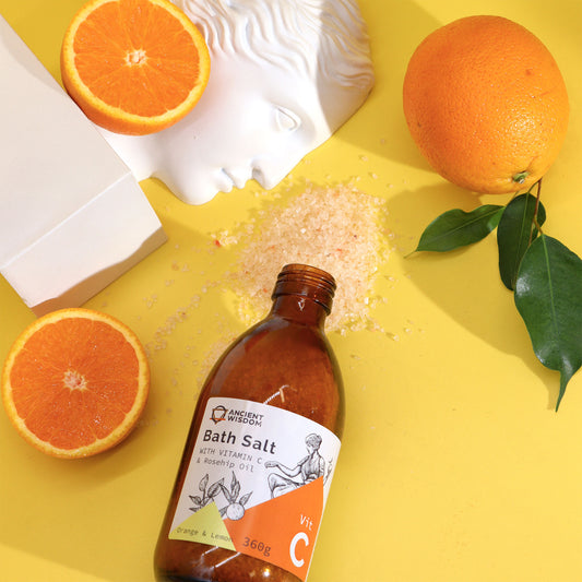 Vitamin C Himalayan Bath Salt | Glow & Detox Soak | 360g - Crystal Nest