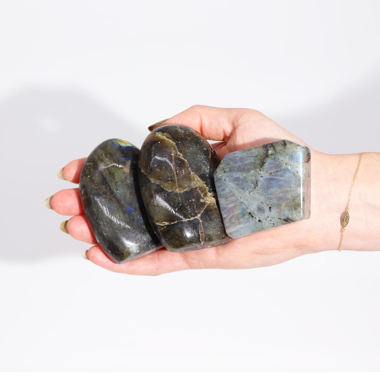 Madagascar Labradorite Tombstones | Set of 3 - Crystal Nest