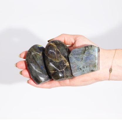 Madagascar Labradorite Tombstones | Set of 3 - Crystal Nest