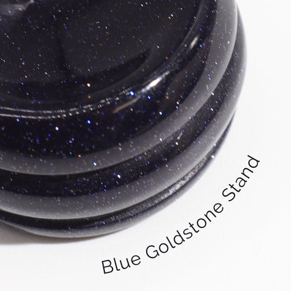 Yellow Jade Planet on Goldstone Stand - Saturn - Crystal Nest