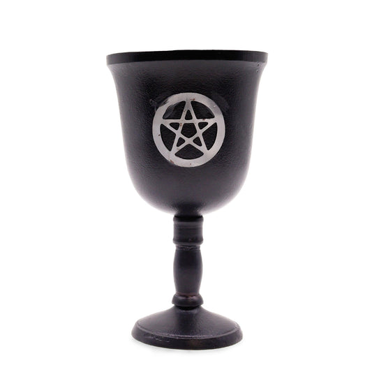Iron Ritual Goblet – Pentagram | Altar Accessory