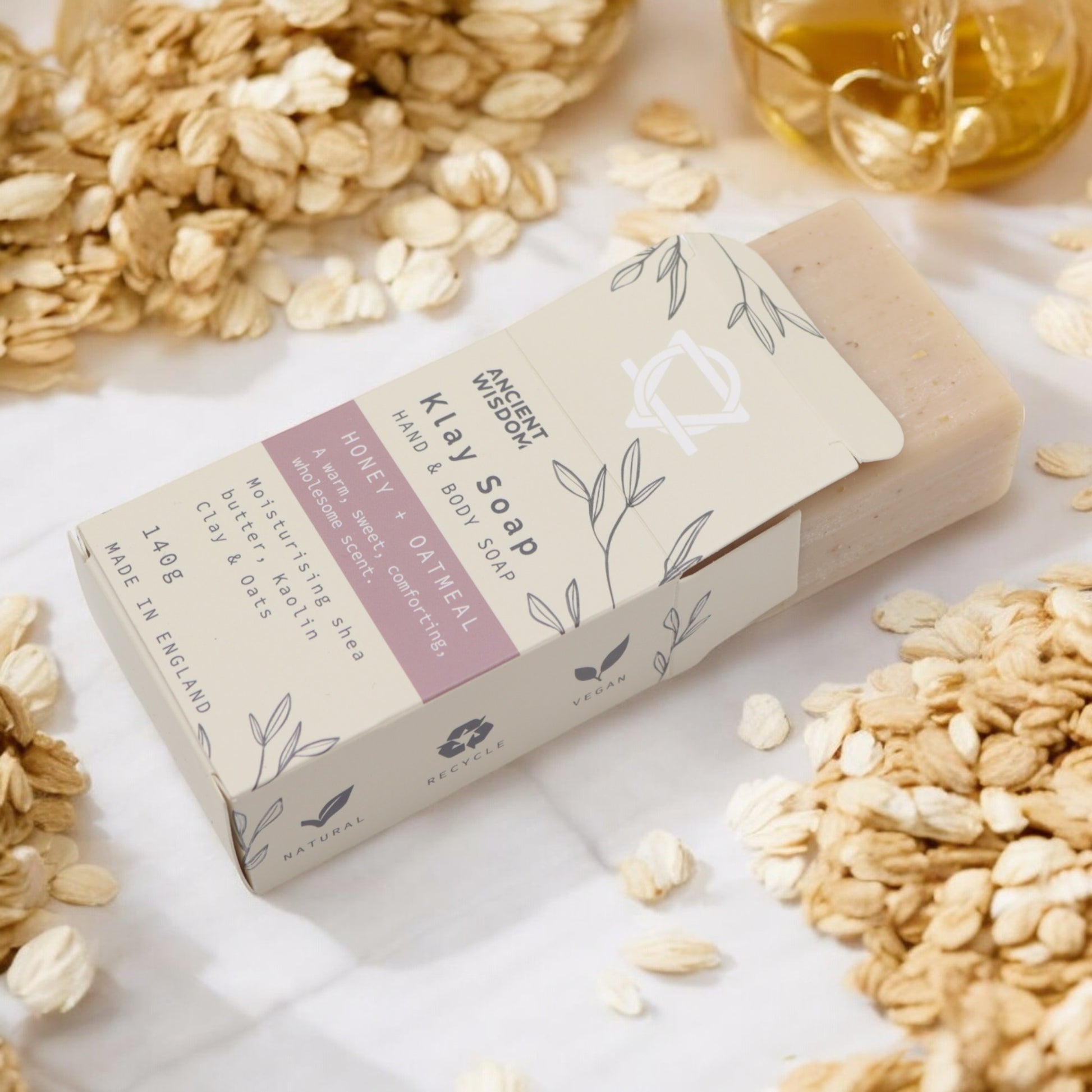 Honey & Oatmeal Klay Soap - Crystal Nest