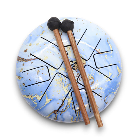 Hapi Steel Tongue Drum – Blue Sky Design - Small