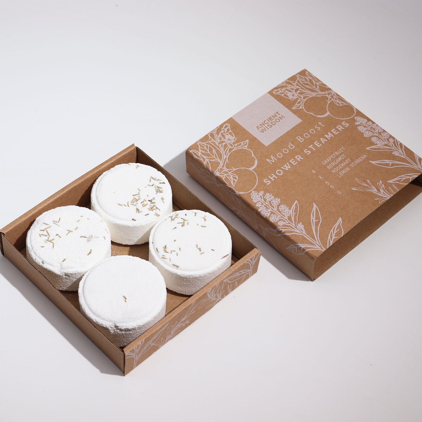 Mood Boost Shower Steamers | Uplifting Aromatherapy | Set of 4 - Crystal Nest