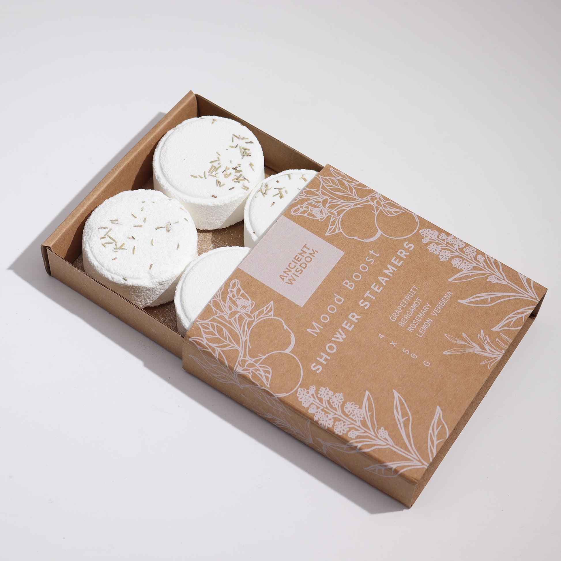 Mood Boost Shower Steamers | Uplifting Aromatherapy | Set of 4 - Crystal Nest