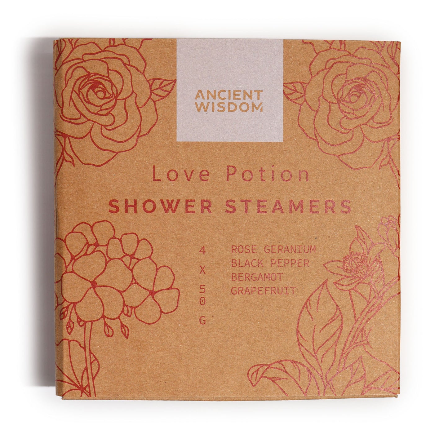 Love Potion Shower Steamers | Sensual Aromatherapy | Set of 4 - Crystal Nest