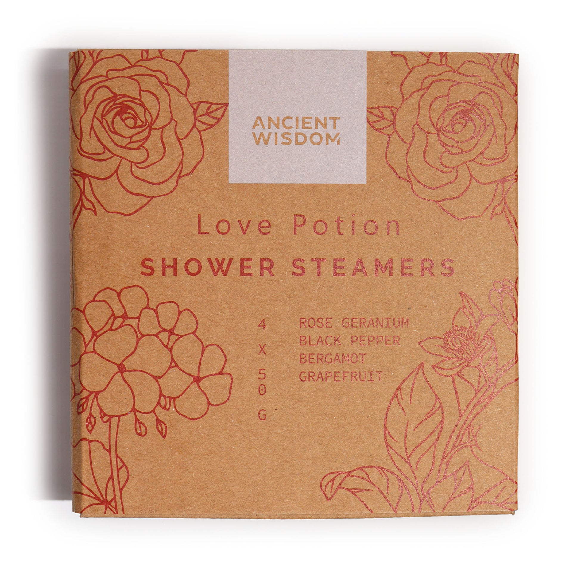 Love Potion Shower Steamers | Sensual Aromatherapy | Set of 4 - Crystal Nest