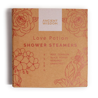 Love Potion Shower Steamers | Sensual Aromatherapy | Set of 4 - Crystal Nest