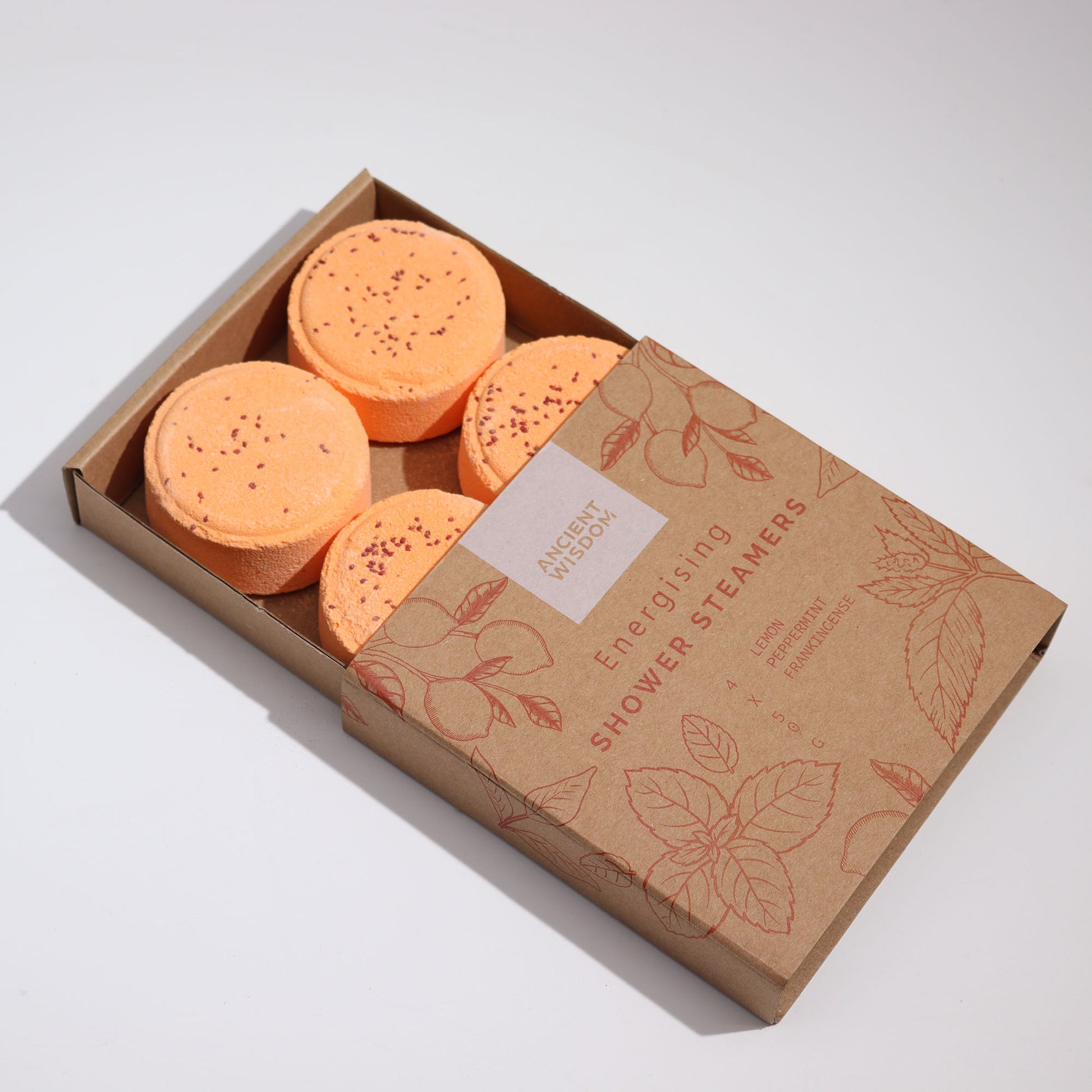 Energising Shower Steamers | Invigorating Aromatherapy | Set of 4 - Crystal Nest