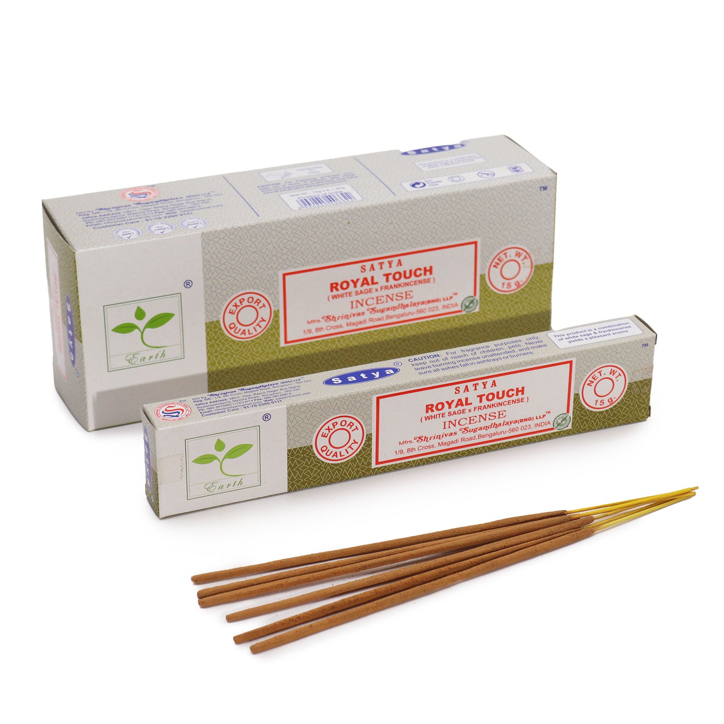 Satya Royal Touch Incense Sticks | White Sage & Frankincense