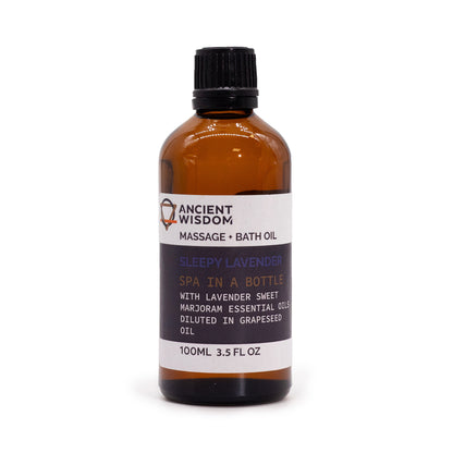 Sleepy Lavender Massage Oil | Relax & Unwind for Restful Sleep - Crystal Nest