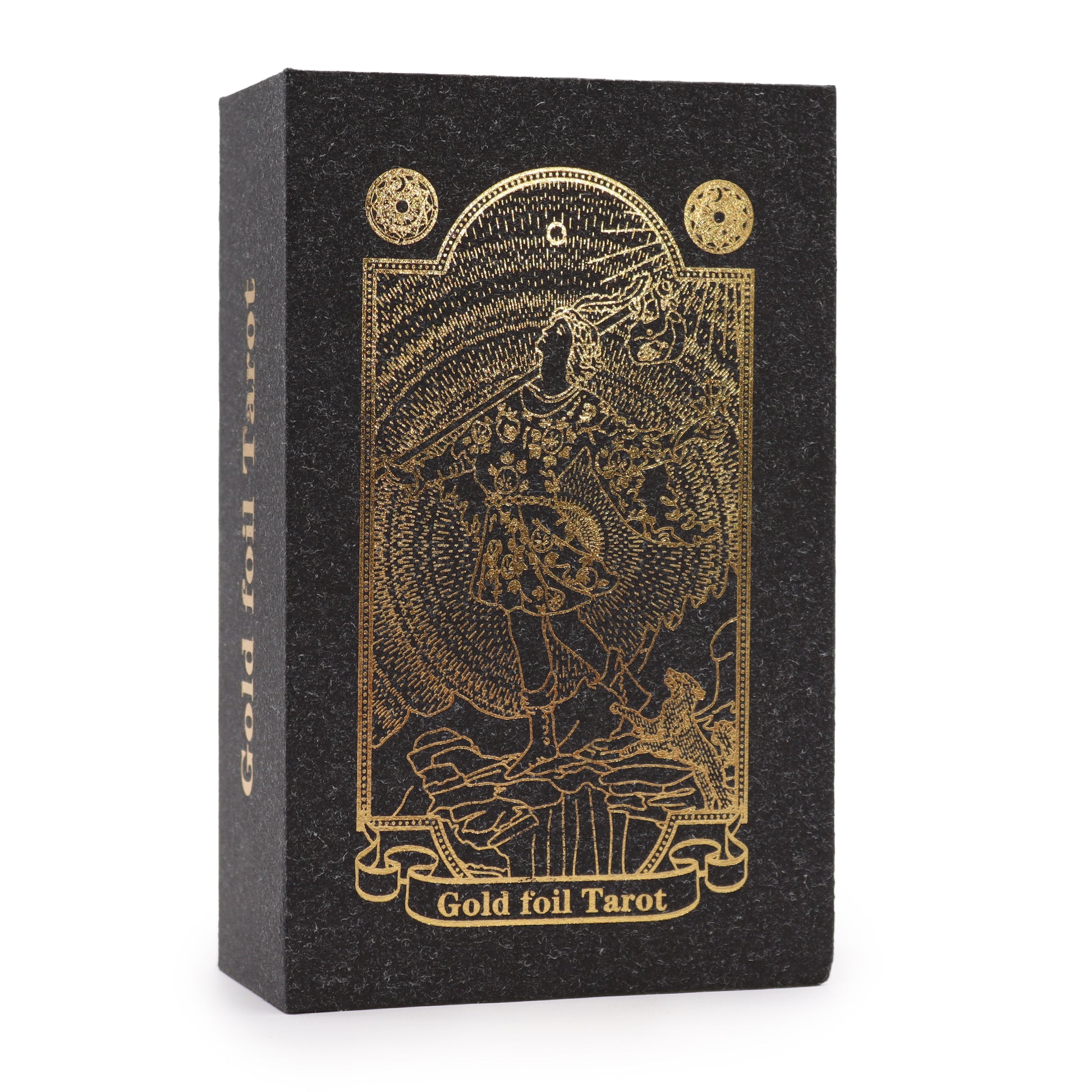 Golden Vision Tarot Set | Luxurious Foil Deck & Guidebook in Gift Box - Crystal Nest