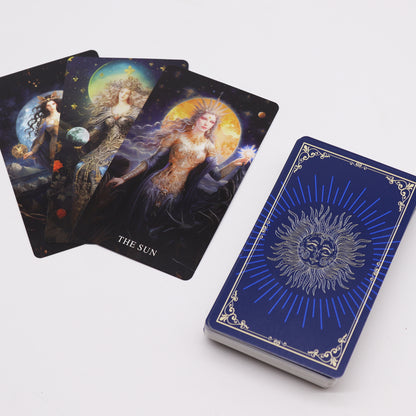 Goddess Arcana Tarot Cards with Guidebook | Divine Feminine Tarot Deck | 78 Cards - Crystal Nest