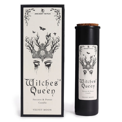 Witches' Queen Ritual Candle – Success &amp; Power | Velvet Moon | Soy Wax