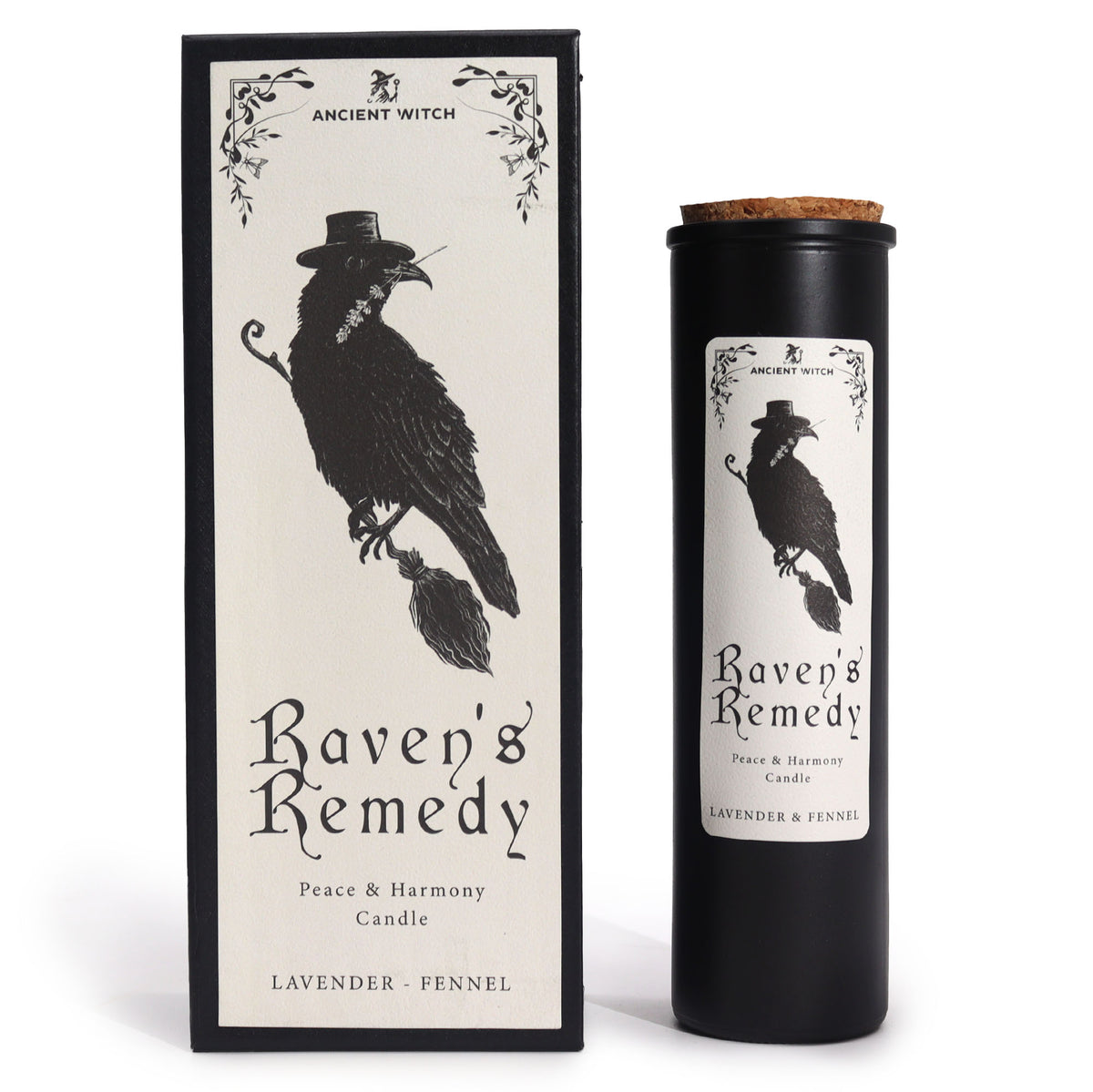 Raven's Remedy Ritual Candle | Peace & Harmony | Lavender & Fennel Soy Wax Candle