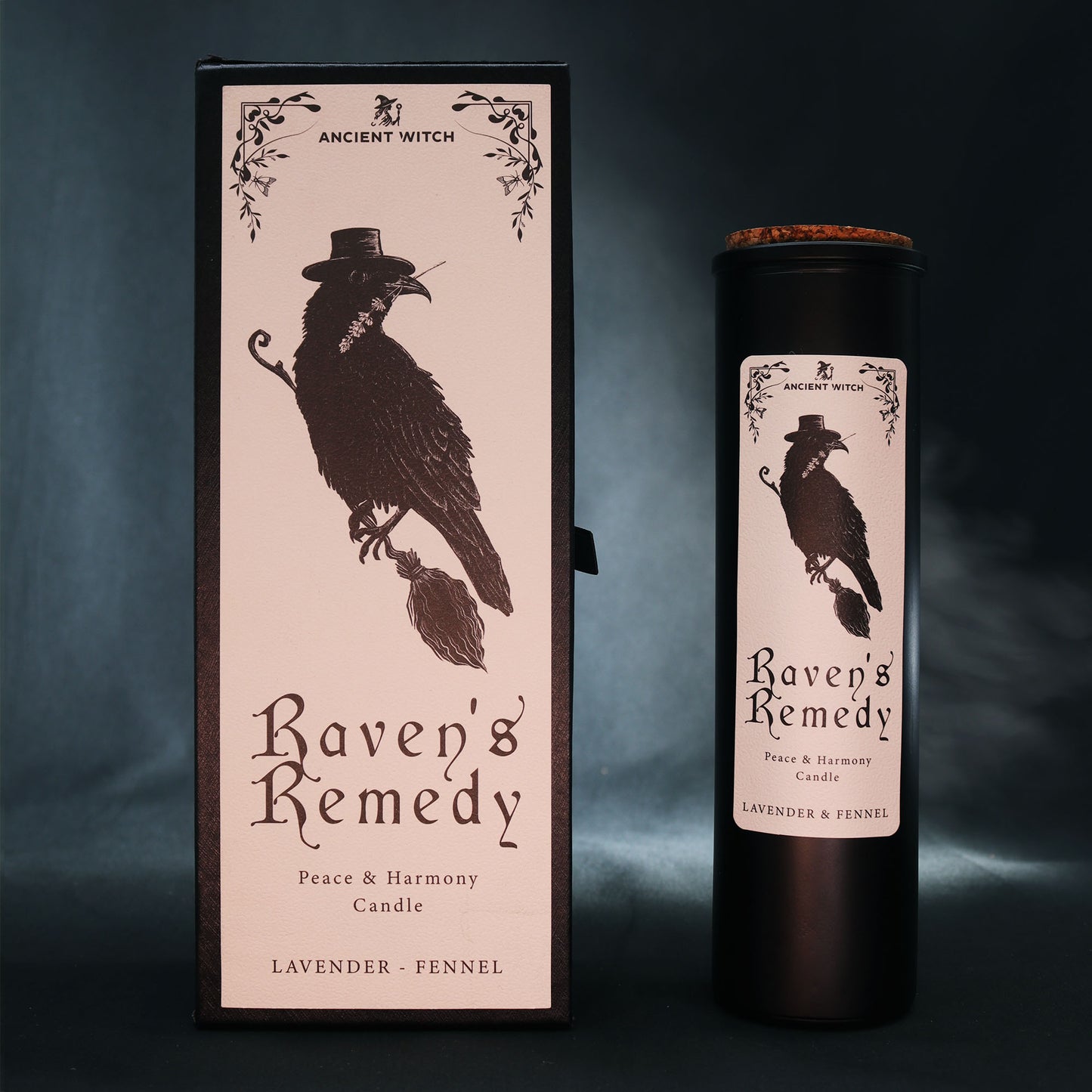 Raven’s Remedy Ritual Candle – Peace & Harmony | Lavender & Fennel | Soy Wax