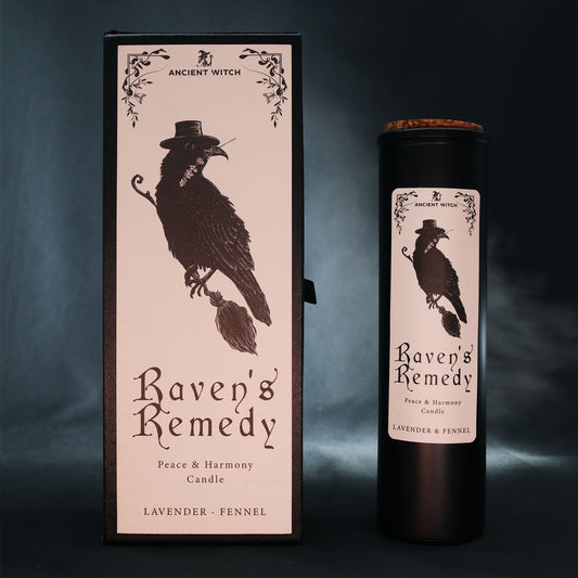 Raven’s Remedy Ritual Candle – Peace & Harmony | Lavender & Fennel | Soy Wax