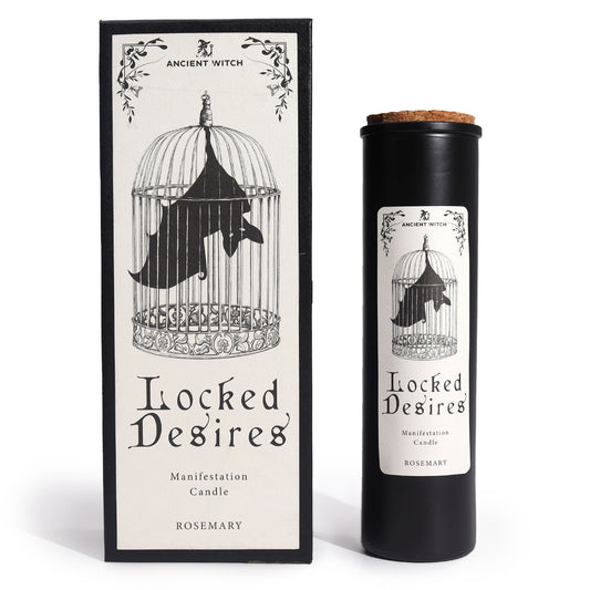 Locked Desires Ritual Candle – Manifestation | Rosemary | Soy Wax - Crystal Nest