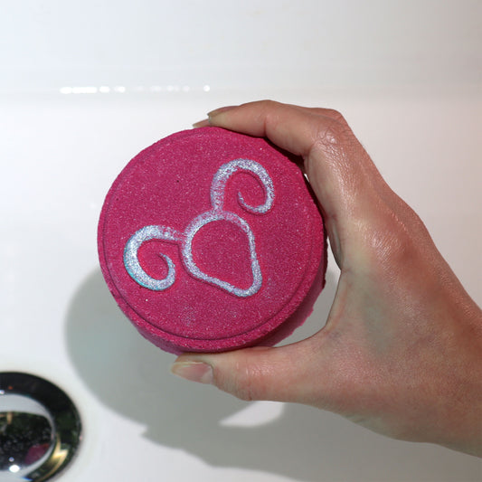 Aries Zodiac Bath Fizzers | Crystal-Inspired Soak with Surprise Horoscope | Set of 2 - Crystal Nest
