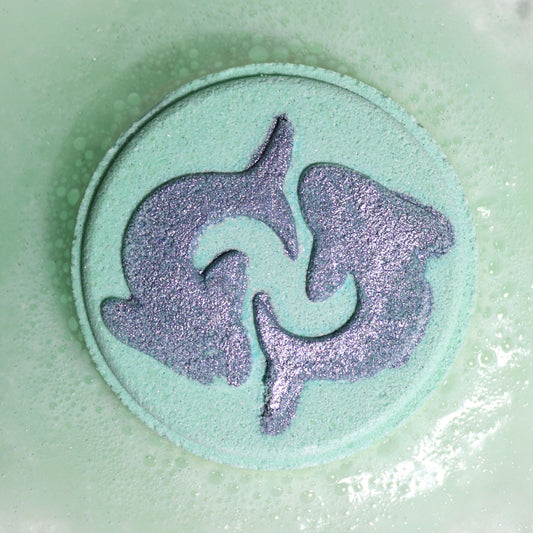 Pisces Zodiac Bath Fizzers | Crystal-Inspired Soak with Horoscope Surprise | Set of 2 - Crystal Nest