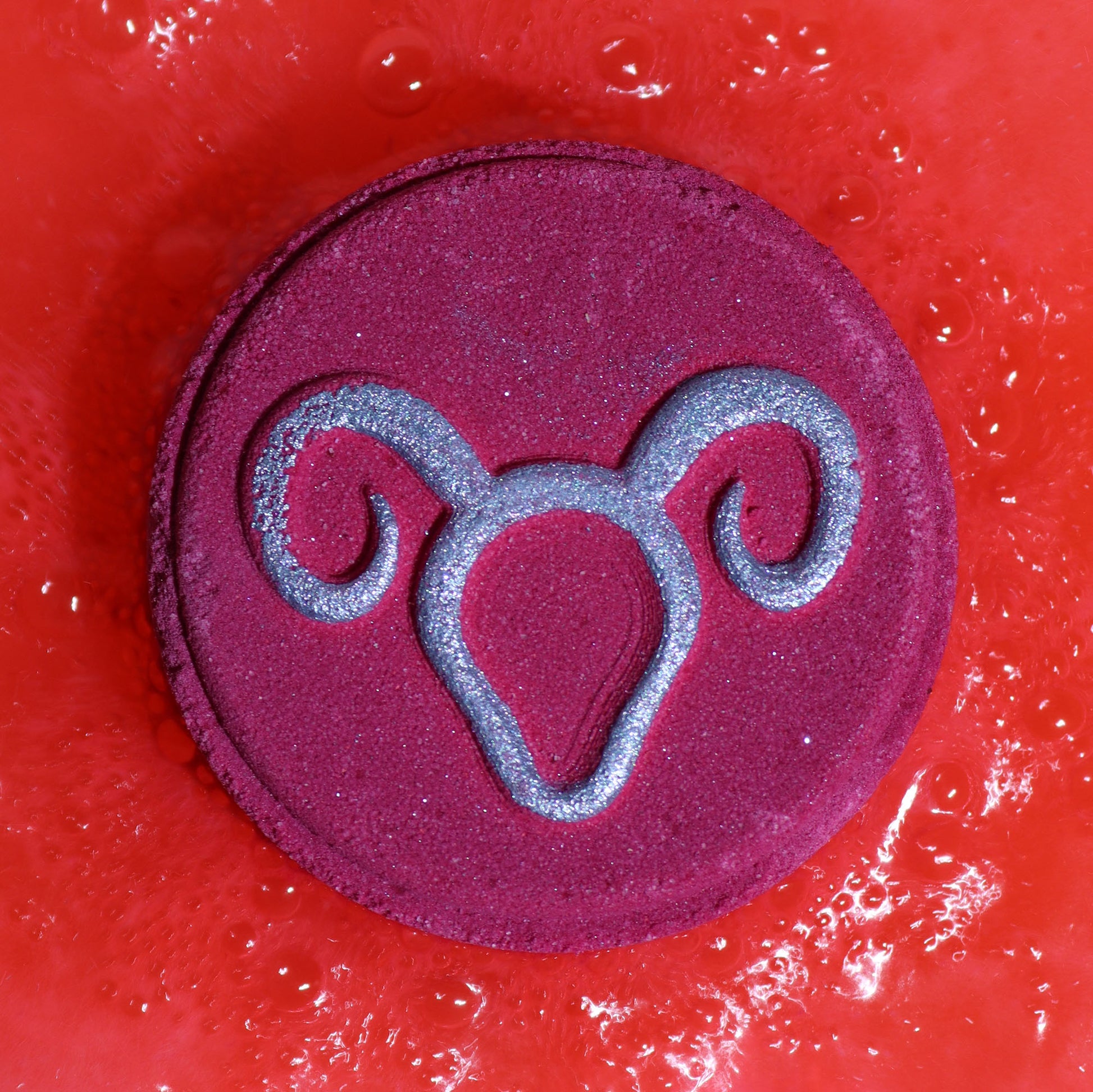 Aries Zodiac Bath Fizzers | Crystal-Inspired Soak with Surprise Horoscope | Set of 2 - Crystal Nest